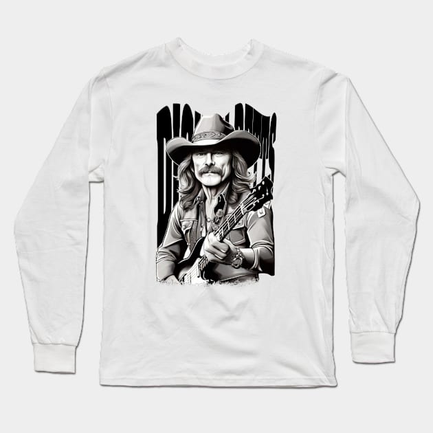 Dickey Betts Long Sleeve T-Shirt by unn4med